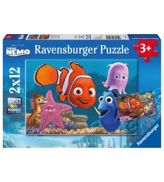 Ravensburger Nemo, kleiner Flüchtling, 2 x 12-teiliges Puzzle
