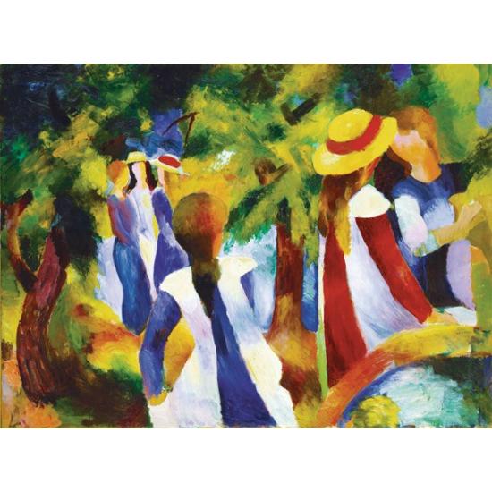 Ravensburger Puzzle Mädchen unter den Bäumen 300 Teile