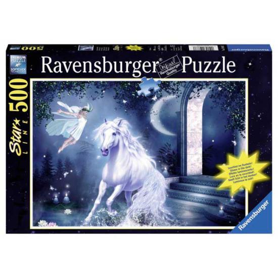 Ravensburger Mystical Night Phosphoreszierendes Puzzle mit 500 T