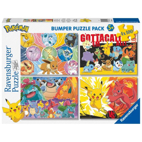 Ravensburger Our Friends Pokémon-Puzzle 4 x 100 Teile