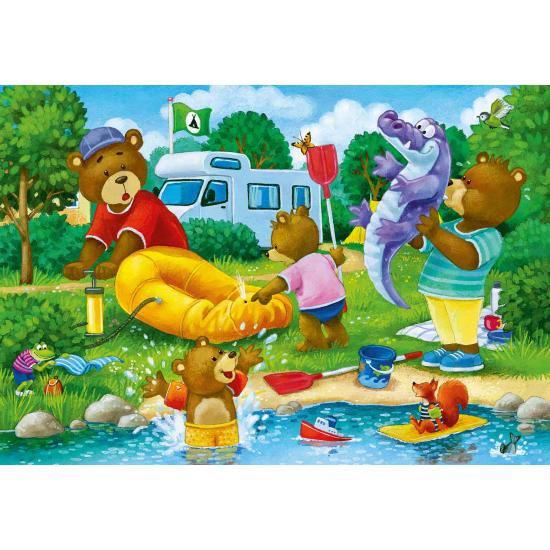 Ravensburger Camping Bears Puzzle 2x24 Teile