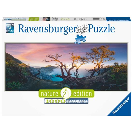 Ravensburger Panorama-See des Mount Ijen, Java-Puzzle von 1000