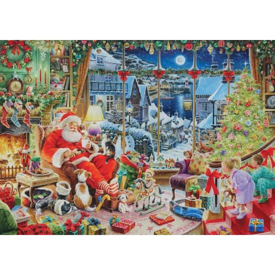 Puzzle Ravensburger Der Weihnachtsmann Macht Pause 1000 Teile