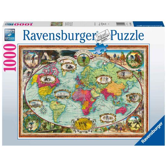 Ravensburger Fahrradtour durch die Geschichte 1000-teiliges Puzz Ravensburger Fahrradtour durch die Geschichte 1000-teiliges Puzz