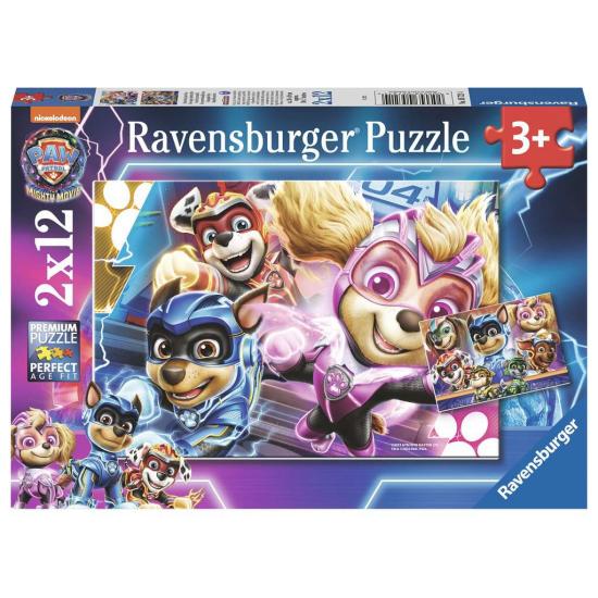 Ravensburger Paw Patrol Mighty Movie Puzzle 2x12 Teile