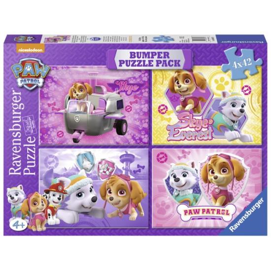 Ravensburger Paw Patrol Skye und Everest Puzzle 4 x 42 Teile
