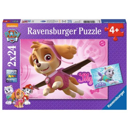 Ravensburger Paw Patrol Skye und Everest Puzzle 2 x 24 Teile Ravensburger Paw Patrol Skye und Everest Puzzle 2 x 24 Teile