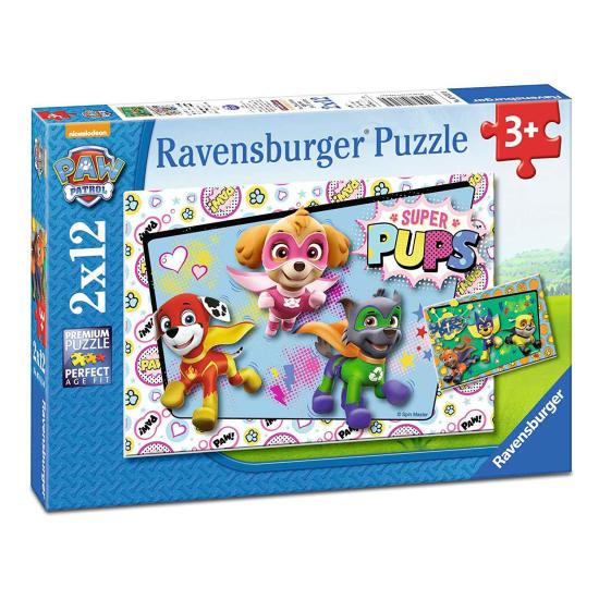 Ravensburger Paw Patrol Super Pups Puzzle 2x12 Teile