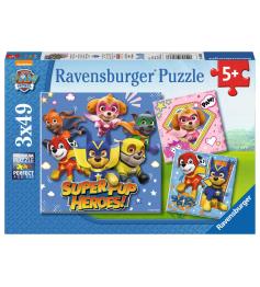 Ravensburger Paw Patrol SuperPup Heroes Puzzle 3x49 Teile