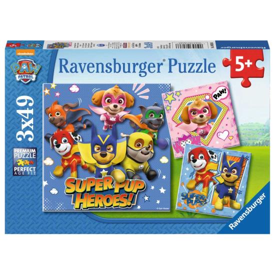 Ravensburger Paw Patrol SuperPup Heroes Puzzle 3x49 Teile