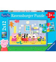 Ravensburger Peppa Pig Adventures Puzzle 2x12 Teile