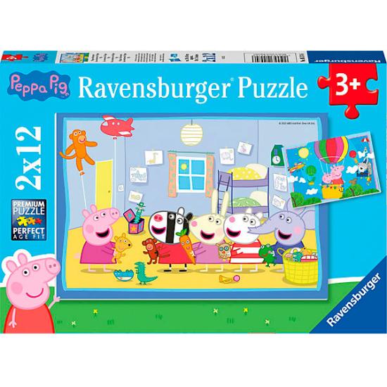 Ravensburger Peppa Pig Adventures Puzzle 2x12 Teile
