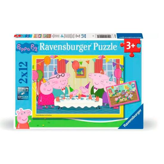 Puzzle Ravensburger Peppa Pig-Feier 2x12 Teile