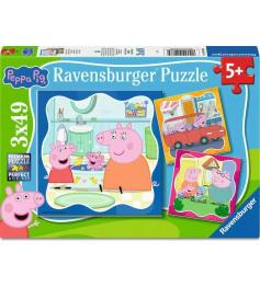 Puzzle Ravensburger Peppa Pig 3x49 Teile