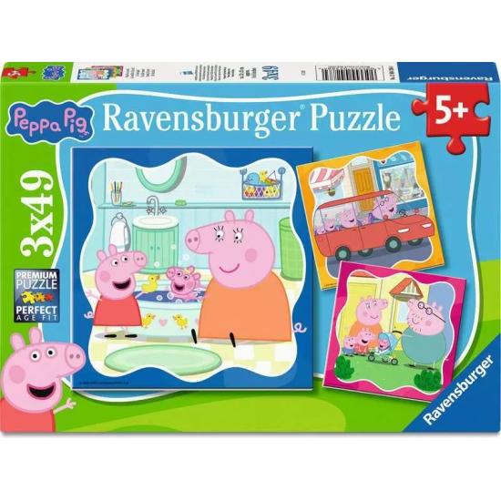 Puzzle Ravensburger Peppa Pig 3x49 Teile