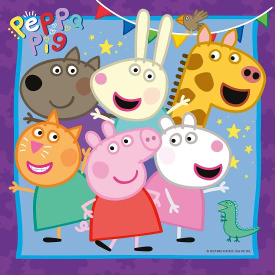 Ravensburger Peppa Pig Familie und Freunde Puzzle 3x49 Teile