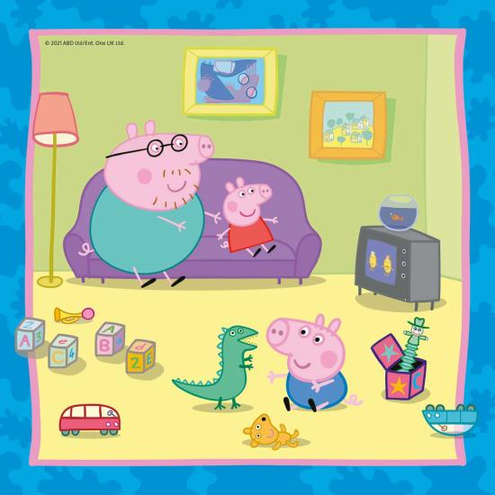 Ravensburger Peppa Pig Familie und Freunde Puzzle 3x49 Teile