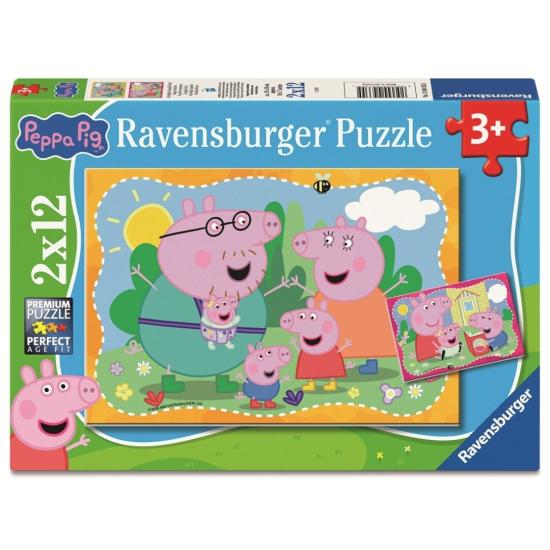 Ravensburger Peppa Pig Glückliche Familien 2x12 Teile