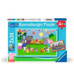 Puzzle Ravensburger Peppa Pig Partyzeit 2x24 Teilen