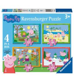 Ravensburger Peppa Pig progressives Puzzle mit 12+16+20+24 Teile