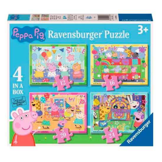 Puzzle Ravensburger Peppa Pig progressives mit 12+16+20+24