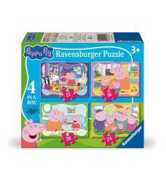 Puzzle Ravensburger Peppa Pig progressives mit 12+16+20+24