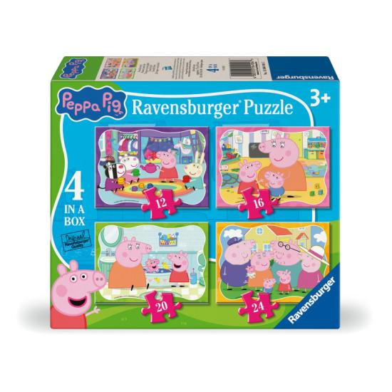Puzzle Ravensburger Peppa Pig progressives mit 12+16+20+24