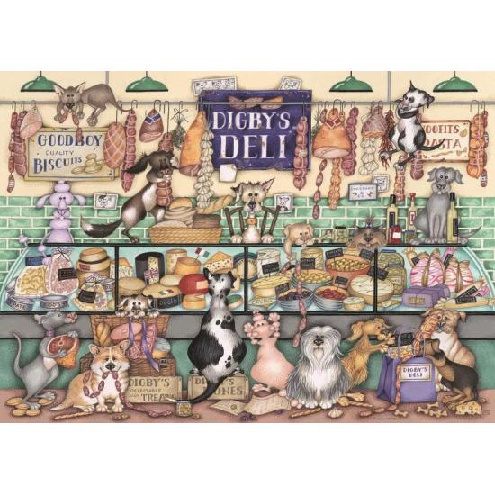 Puzzle Ravensburger Dapper Dogs Digby'S Deli 1000 Teile