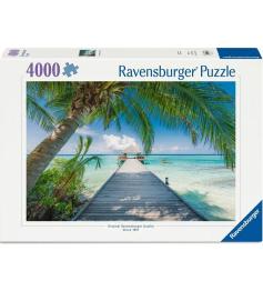 Puzzle Ravensburger Traumstrand Auf Den Malediven 4000 Teile