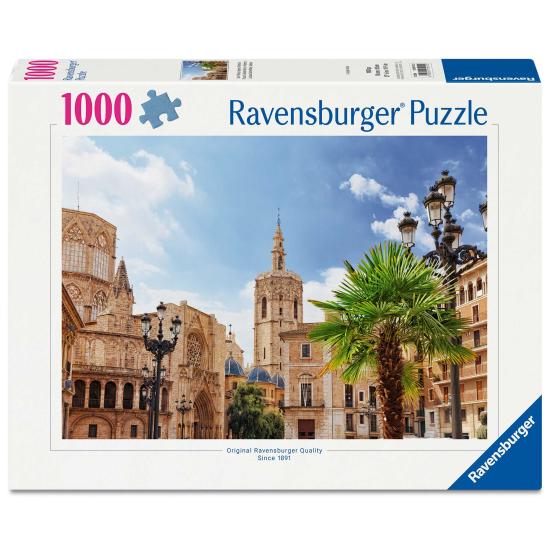 Puzzle Ravensburger Plaza De Santa María, Valencia 1000 Teile