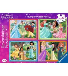 Ravensburger Disney-Prinzessinnen-Puzzle 4x42 Teile