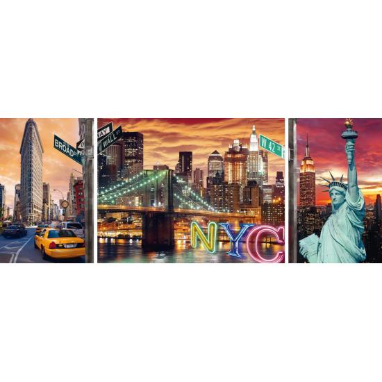 Ravensburger Resplendent New York Puzzle, Triptychon von 100