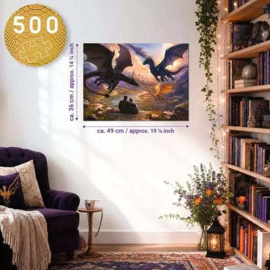 Puzzle Ravensburger Romantasy, Fourth Wing 500 Teile