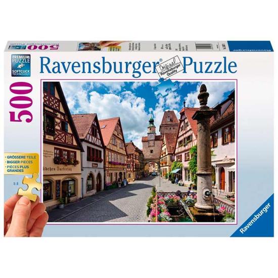 Puzzle Ravensburger Rothenburg, Deutschland 500 Teile XXL Puzzle Ravensburger Rothenburg, Deutschland 500 Teile XXL