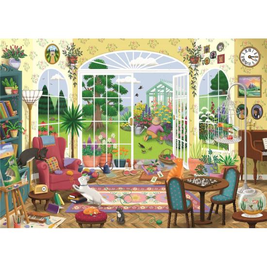 Puzzle Ravensburger Sommergartensalon 1000 Teile
