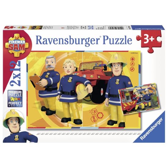 Ravensburger Puzzle Feuerwehrmann Sam 2x12 Teile