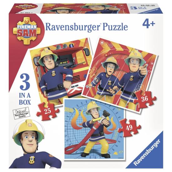 Ravensburger Puzzle Feuerwehrmann Sam Progressive 25+36+49