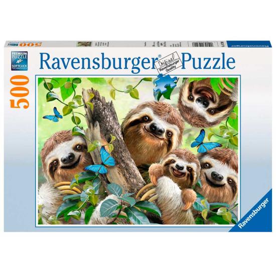 Ravensburger Selfie unter Faultieren Puzzle, 500 Teile