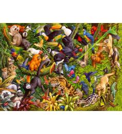 Ravensburger XXL animiertes Dschungelpuzzle mit 200 Teilen