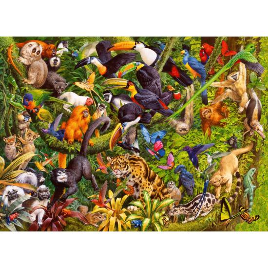 Ravensburger XXL animiertes Dschungelpuzzle mit 200 Teilen