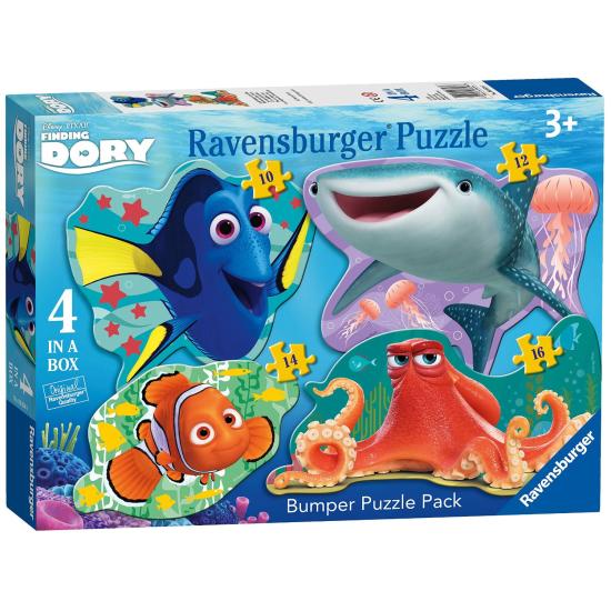 Ravensburger Silhouetten-Puzzle „Findet Dory“ 10+12+14+16 Teile