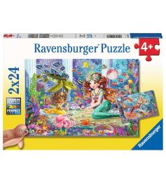 Ravensburger Bezaubernde Meerjungfrauen Puzzle 2x24 Teile