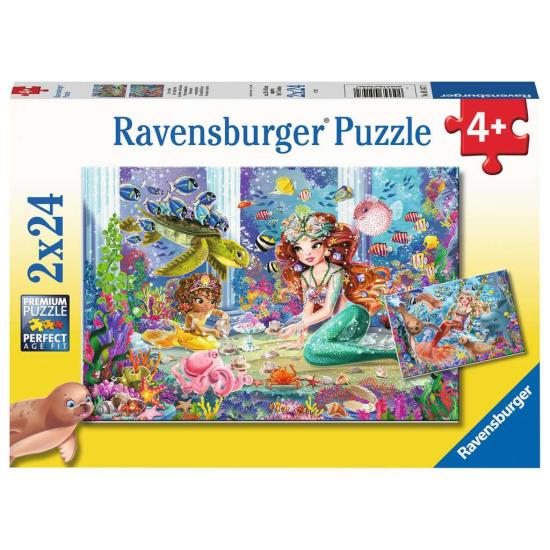 Ravensburger Bezaubernde Meerjungfrauen Puzzle 2x24 Teile