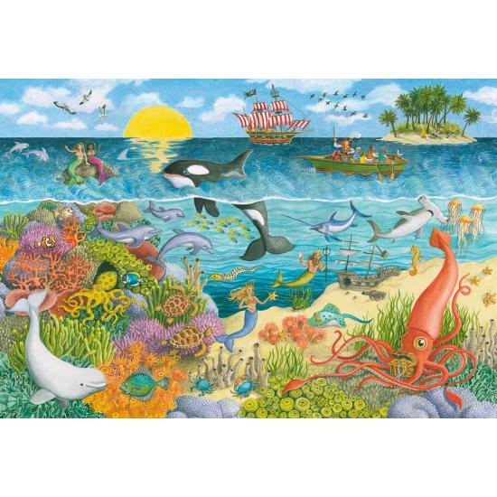 Ravensburger Meerjungfrauen und Piraten Puzzle 2x24 Teile Ravensburger Meerjungfrauen und Piraten Puzzle 2x24 Teile
