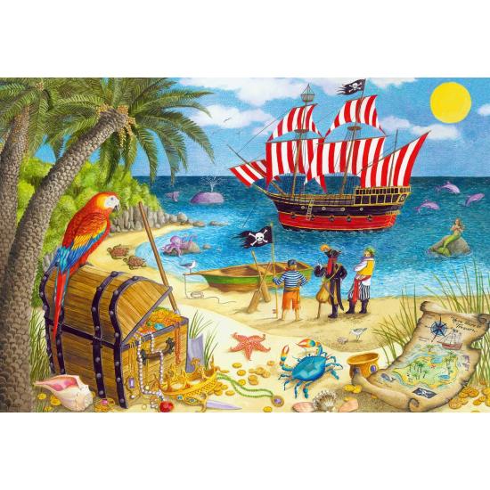 Ravensburger Meerjungfrauen und Piraten Puzzle 2x24 Teile Ravensburger Meerjungfrauen und Piraten Puzzle 2x24 Teile