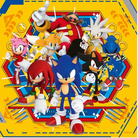 Puzzle Ravensburger Sonic mit 3x49 Teile Puzzle Ravensburger Sonic mit 3x49 Teile