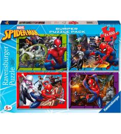 Ravensburger Spiderman Puzzle 4 x 100 Teile