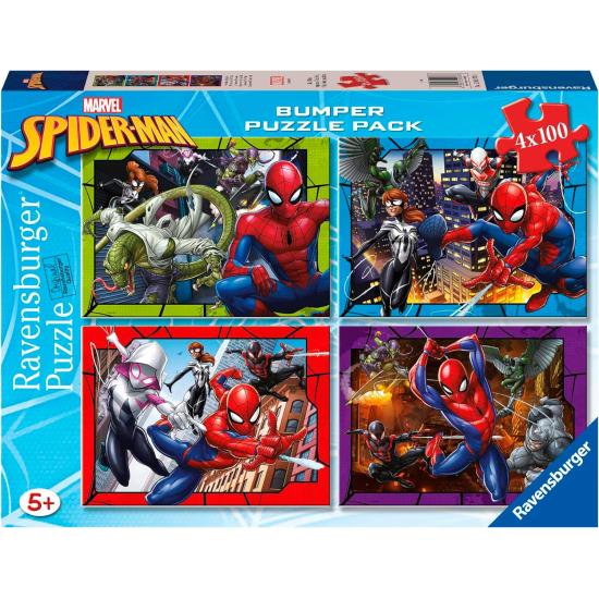 Ravensburger Spiderman Puzzle 4 x 100 Teile