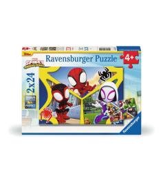 Ravensburger Spidey Amazing Friends Puzzle 2x24 Teile