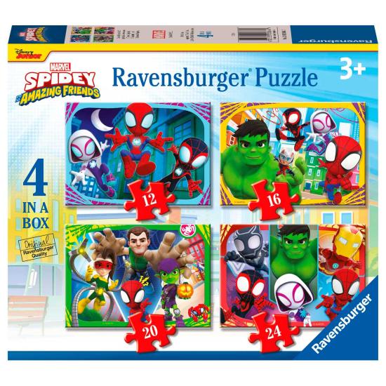 Ravensburger Spidey and Firends progressives Puzzle 12+16+20+24 Ravensburger Spidey and Firends progressives Puzzle 12+16+20+24